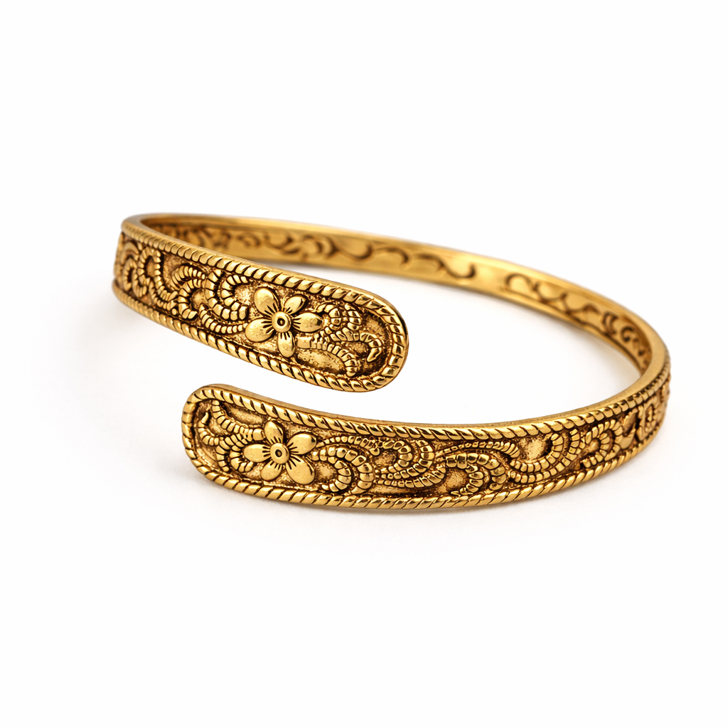 Vintage Flower Bangle