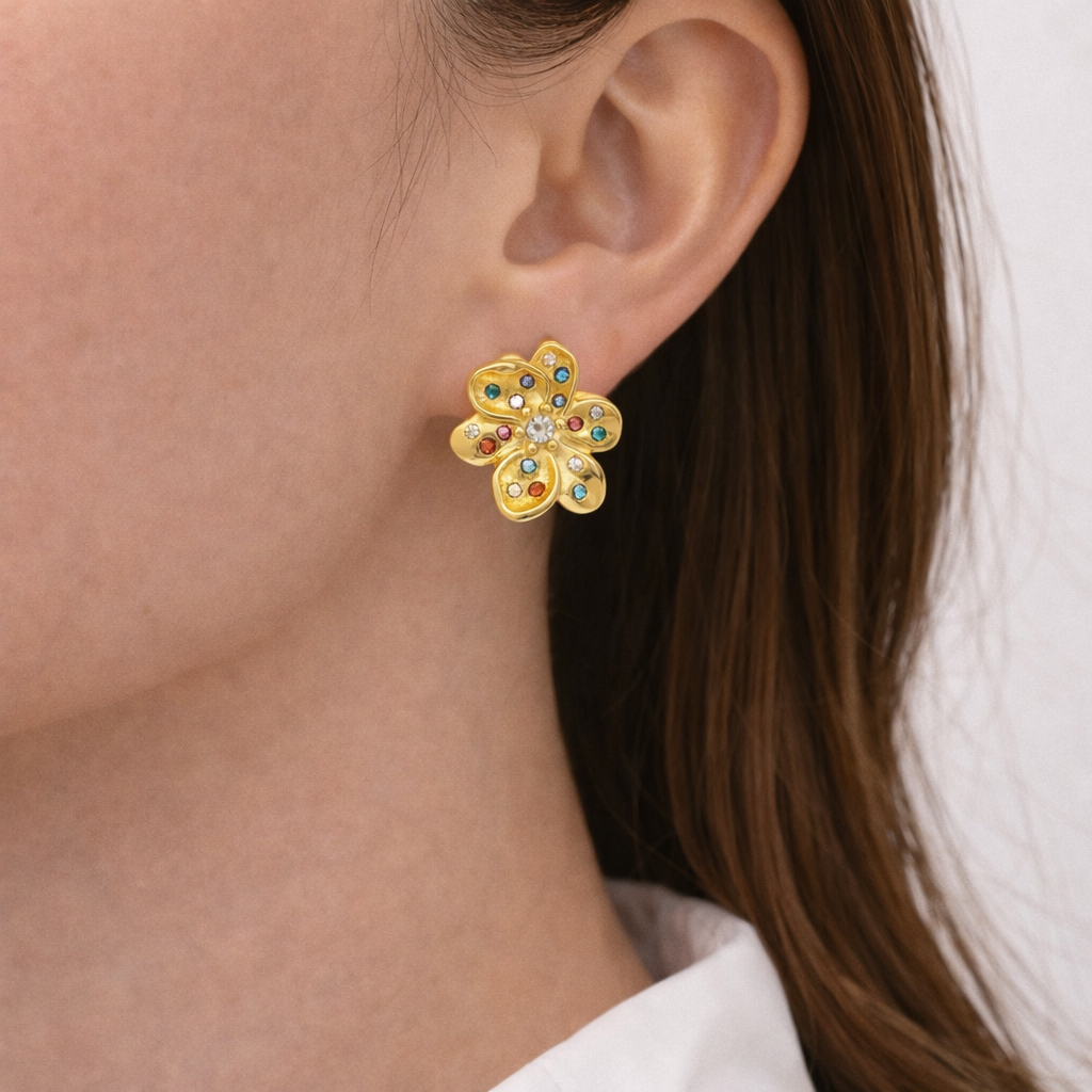 Stars Flower Earrings