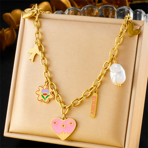 Cutsie Heart Pendant Necklace